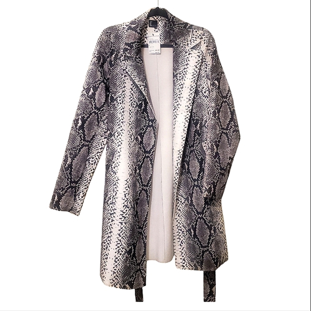 Love Token Snake Print Blk/Wht Jacket Sz M